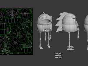 stupido robot Modello 3D