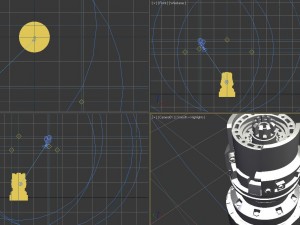 mechanical cylinders Model 3D