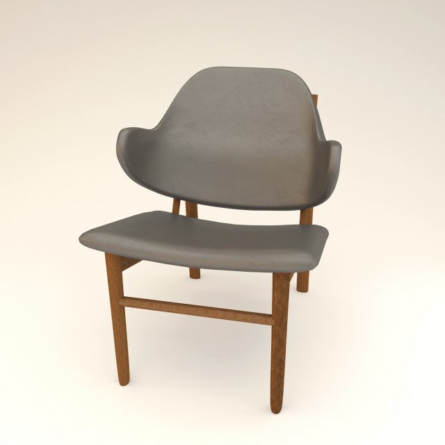 chair easy ib kofod-larsen 3D Model .c4d .max .obj .3ds .fbx .stl .blend