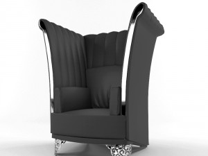kresla whiteblack 3Dモデル