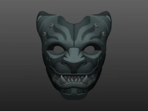 아마라 호랑이 가면 3D 프린트 모델