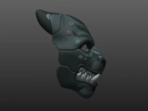 아마라 호랑이 가면 3D 프린트 모델