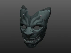 아마라 호랑이 가면 3D 프린트 모델