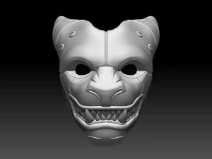 아마라 호랑이 가면 3D 프린트 모델