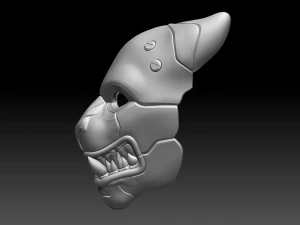 아마라 호랑이 가면 3D 프린트 모델