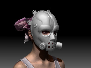 Nikaido Mask Dorohedoro 3Dプリントモデル