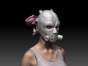 Nikaido Mask Dorohedoro 3Dプリントモデル