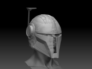 Mandalorian Helmet 3D Print Model