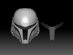 Mandalorian Helmet 3D 프린트 모델