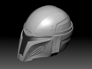 Mandalorian Helmet 3D 프린트 모델