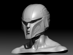 Mandalorian Helmet 3D 프린트 모델