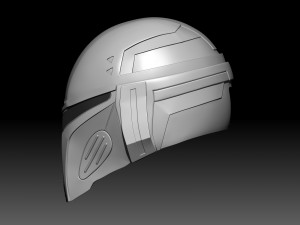 Mandalorian Helmet 3D 프린트 모델