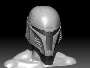 Mandalorian Helmet 3D 프린트 모델