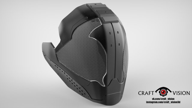 Maze Runner Mask 3D 프린트 모델 .c4d .max .obj .3ds .fbx .stl .blend 