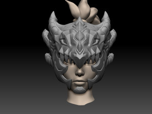 Mercy Dragoon Helmet 3D Print Model
