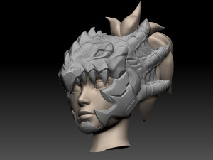 Mercy Dragoon Helmet 3D Print Model