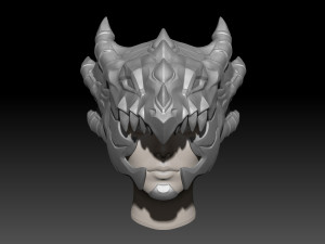 Mercy Dragoon Helmet 3D Print Model