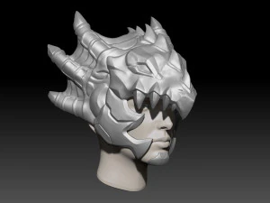 Mercy Dragoon Helmet 3D Print Model