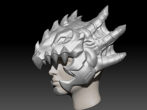 Mercy Dragoon Helmet 3D Print Model