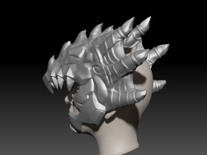 Mercy Dragoon Helmet 3D Print Model