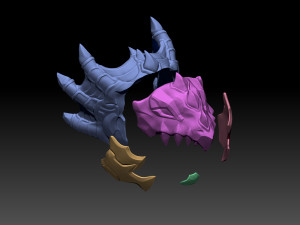 Mercy Dragoon Helmet 3D Print Model