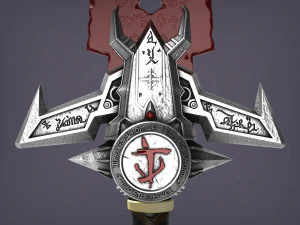 DOOM Eternal Crucible 3D Print Model