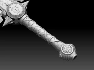 DOOM Eternal Crucible 3D Print Model