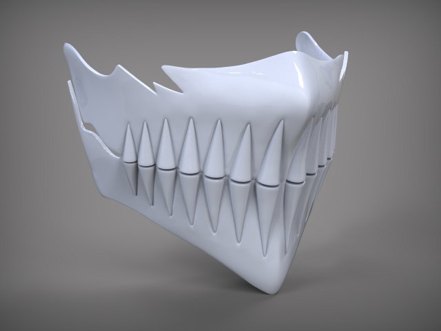 Bleach Harribel Face Mask 3Dプリントモデル .c4d .max .obj .3ds .fbx .stl .blend