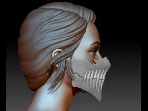 Bleach Harribel Face Mask 3D Print Model
