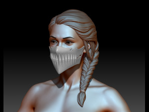 Bleach Harribel Face Mask 3Dプリントモデル