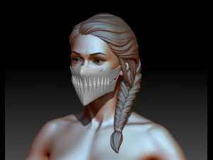 Bleach Harribel Face Mask 3D Print Model