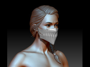 Bleach Harribel Face Mask 3Dプリントモデル