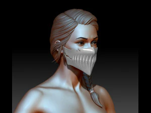Bleach Harribel Face Mask 3D Print Model