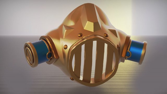 Enforcer Mask Arcane Modello di stampa 3D .c4d .max .obj .3ds .fbx .stl .blend 
