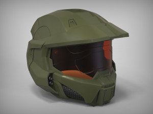 HALO Spartan Helmet Modelo de impresión 3D