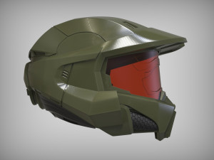 HALO Spartan Helmet Modelo de Impressão 3D