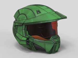 HALO Spartan Helmet Modelo de Impressão 3D