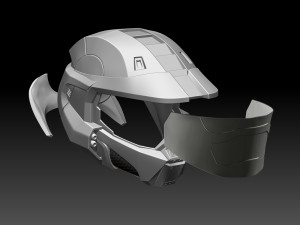 HALO Spartan Helmet Modelo de Impressão 3D