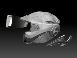 HALO Spartan Helmet Modelo de Impressão 3D