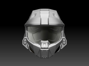 HALO Spartan Helmet Modelo de Impressão 3D