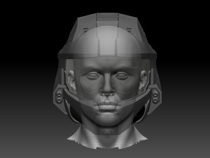 HALO Spartan Helmet Modelo de Impressão 3D