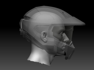 HALO Spartan Helmet Modelo de Impressão 3D
