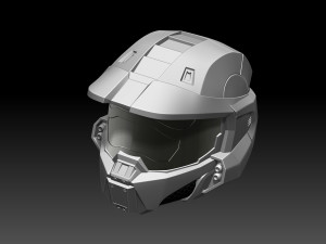 HALO Spartan Helmet Modelo de Impressão 3D