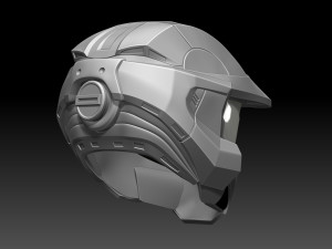 HALO Spartan Helmet Modelo de Impressão 3D