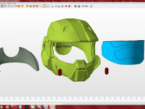 HALO Spartan Helmet Modelo de Impressão 3D