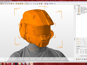 HALO Spartan Helmet Modelo de Impressão 3D