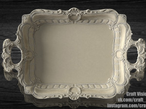 Tray with molding 3D Print Model