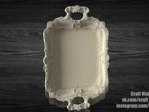 Tray with molding 3D Print Model