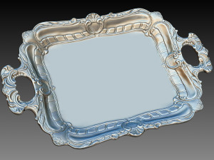 Tray with molding 3D Druckmodell