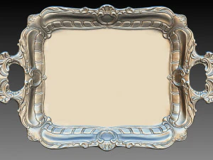 Tray with molding 3D Print Model